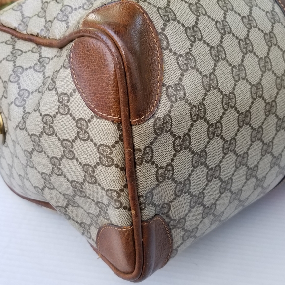 Vintage Gucci large Boston Carryall satchel weekender mini travel bag - Picture 13 of 16